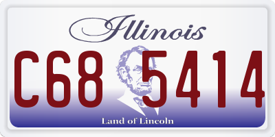 IL license plate C685414