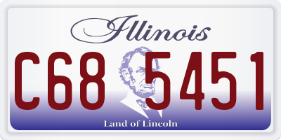 IL license plate C685451