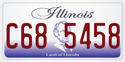 IL license plate C685458