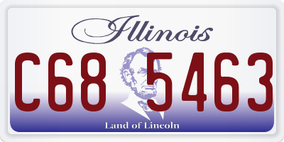 IL license plate C685463
