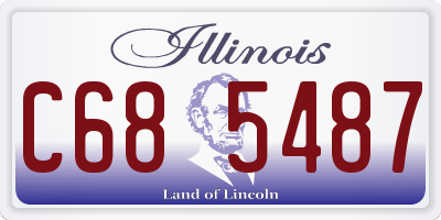 IL license plate C685487