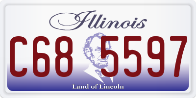 IL license plate C685597