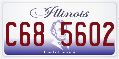 IL license plate C685602