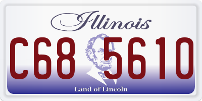 IL license plate C685610