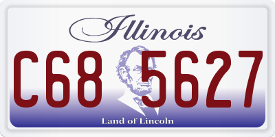 IL license plate C685627