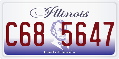 IL license plate C685647
