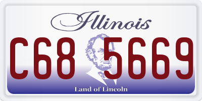 IL license plate C685669