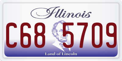 IL license plate C685709