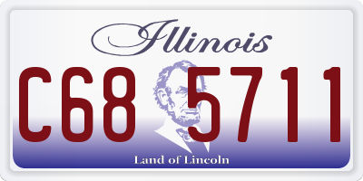 IL license plate C685711