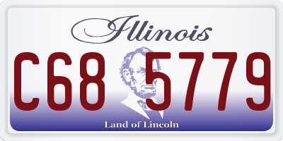 IL license plate C685779