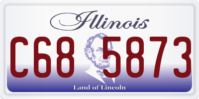 IL license plate C685873