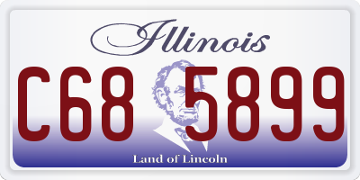 IL license plate C685899