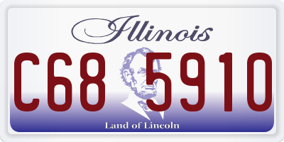 IL license plate C685910
