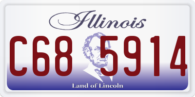 IL license plate C685914