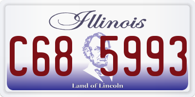 IL license plate C685993