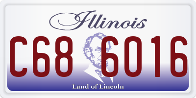 IL license plate C686016