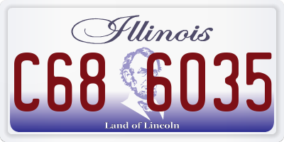 IL license plate C686035