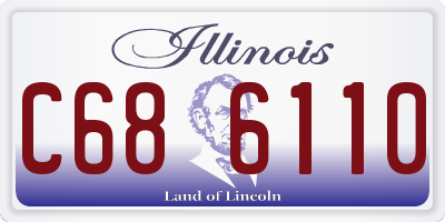 IL license plate C686110