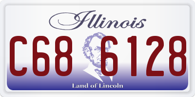 IL license plate C686128