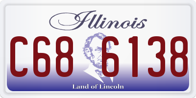 IL license plate C686138