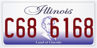 IL license plate C686168