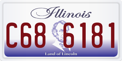 IL license plate C686181