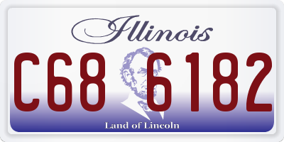 IL license plate C686182