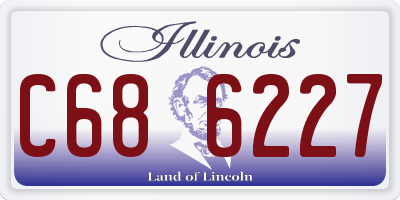 IL license plate C686227