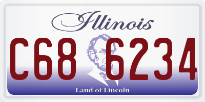IL license plate C686234
