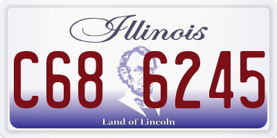 IL license plate C686245
