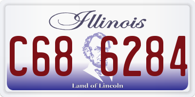 IL license plate C686284