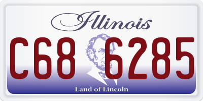 IL license plate C686285