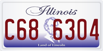 IL license plate C686304