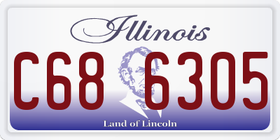 IL license plate C686305