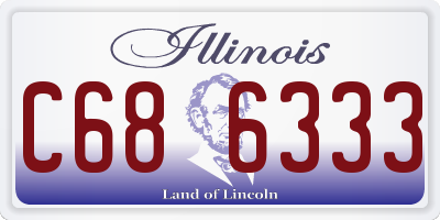 IL license plate C686333