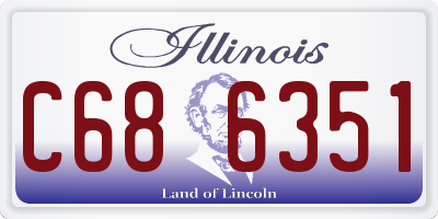 IL license plate C686351