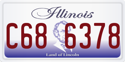 IL license plate C686378