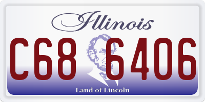 IL license plate C686406