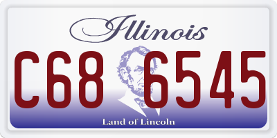 IL license plate C686545