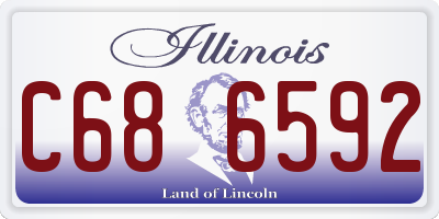 IL license plate C686592