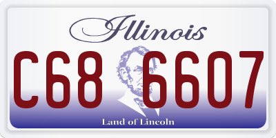 IL license plate C686607