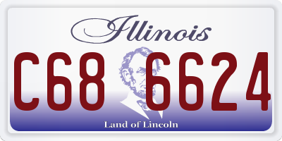 IL license plate C686624