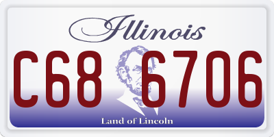IL license plate C686706