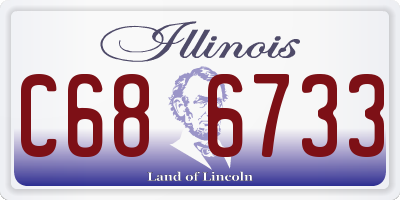 IL license plate C686733