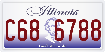 IL license plate C686788
