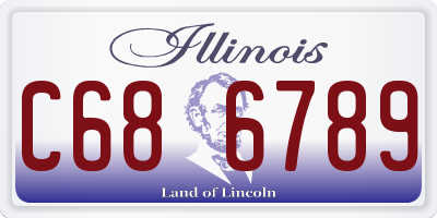 IL license plate C686789