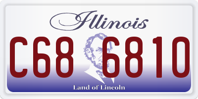 IL license plate C686810