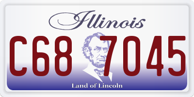 IL license plate C687045