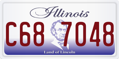 IL license plate C687048