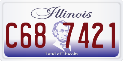 IL license plate C687421